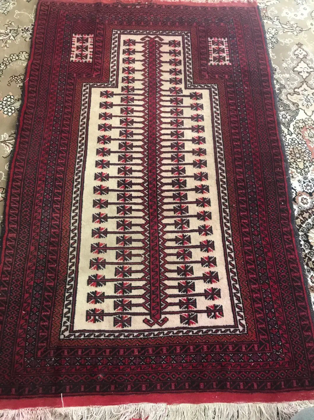 قالیچه دستباف عطیقه|فرش|تربت جام, کلالی|دیوار