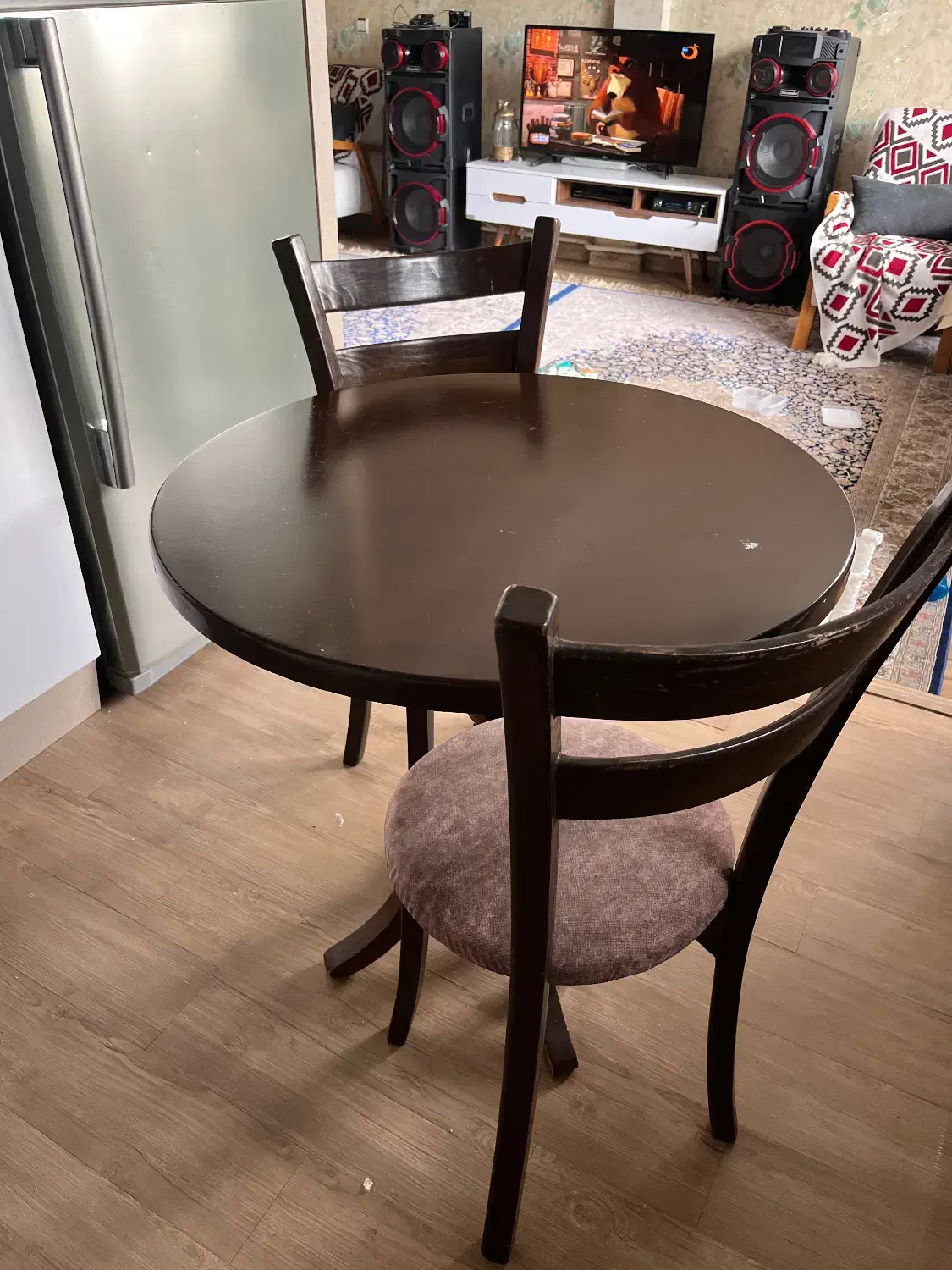 ناهار خوری چوبی ۴ نفره|میز و صندلی غذاخوری|تبریز, |دیوار