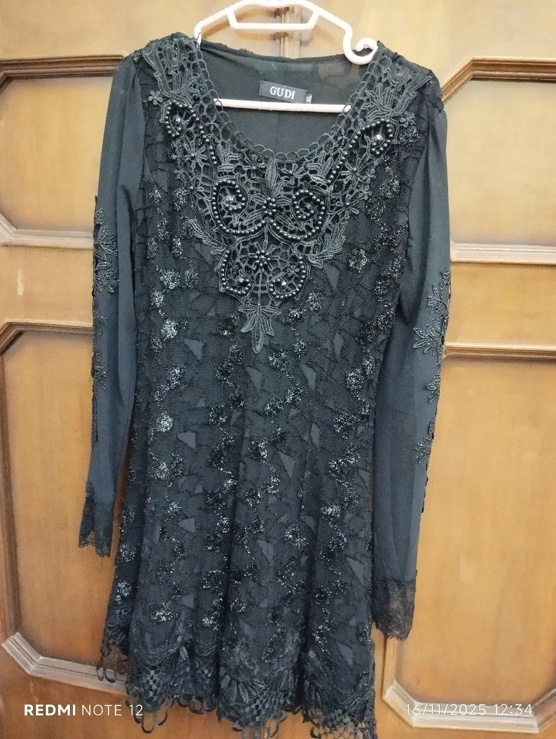 لباس مجلسی حریر و گیپور نو|لباس|اردکان, |دیوار