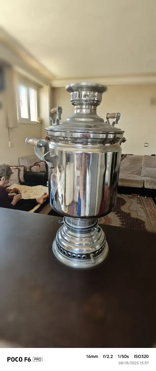 سماور ۲۰لیتریو قهوه سازدوقلو|سماور، چای‌ساز، قهوه‌ساز|تبریز, |دیوار