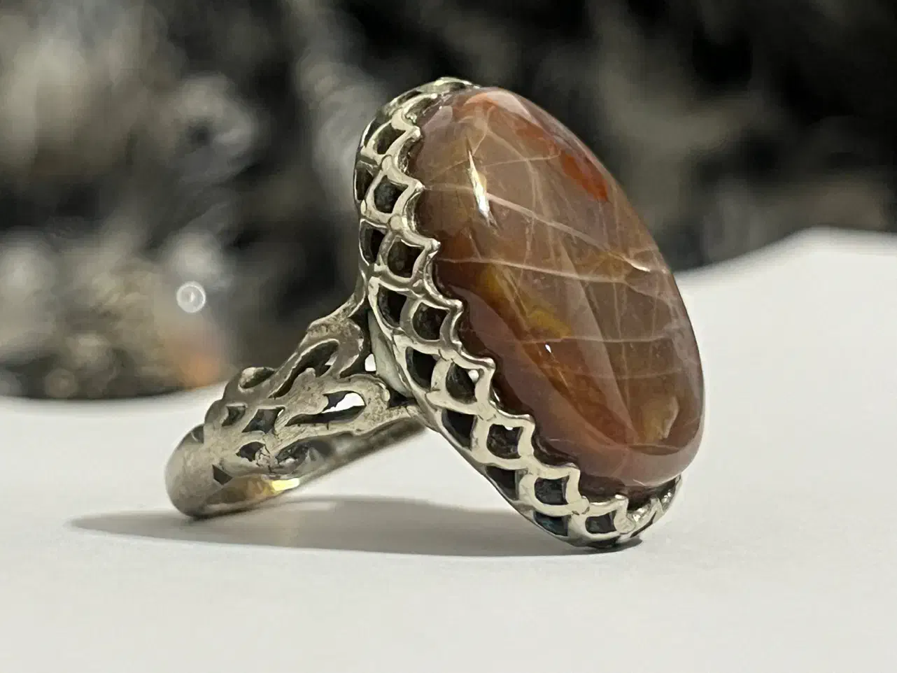 انگشتر سنگ طبیعی دست ساز|بدلیجات|رشت, رشتیان|دیوار