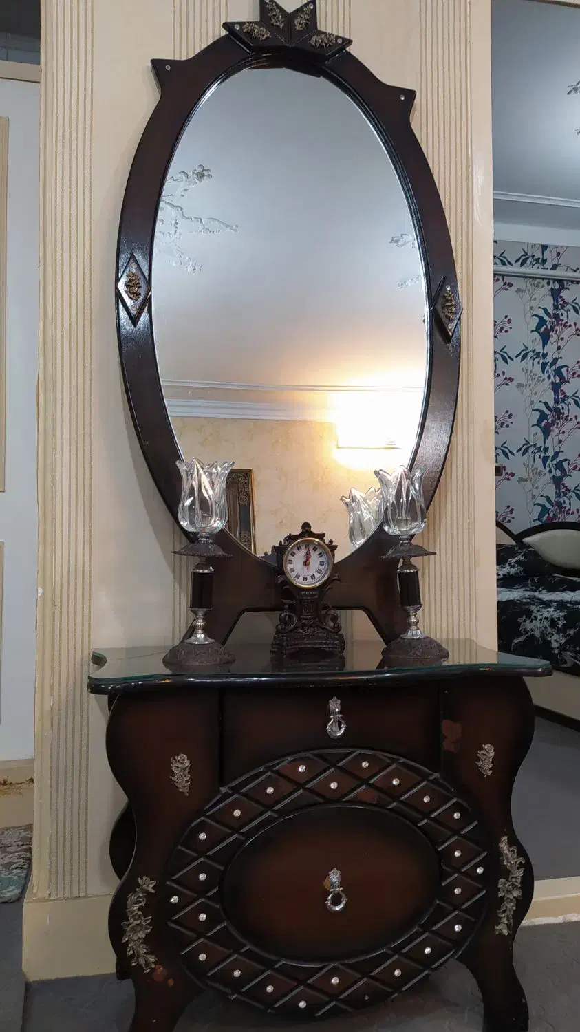 آینه شمعدان وگلدان|آینه|بروجرد, |دیوار