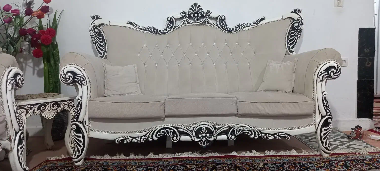 مبل سلطنتی|مبلمان خانگی و میز عسلی|زنجان, |دیوار