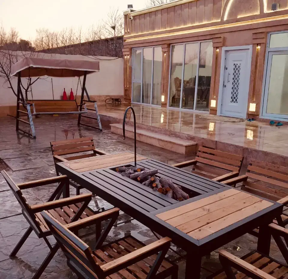 صندلی تاب اتشدان چتر پایه کنار طرح اینو باغی ویلای|صندلی و نیمکت|تهران, اکباتان|دیوار