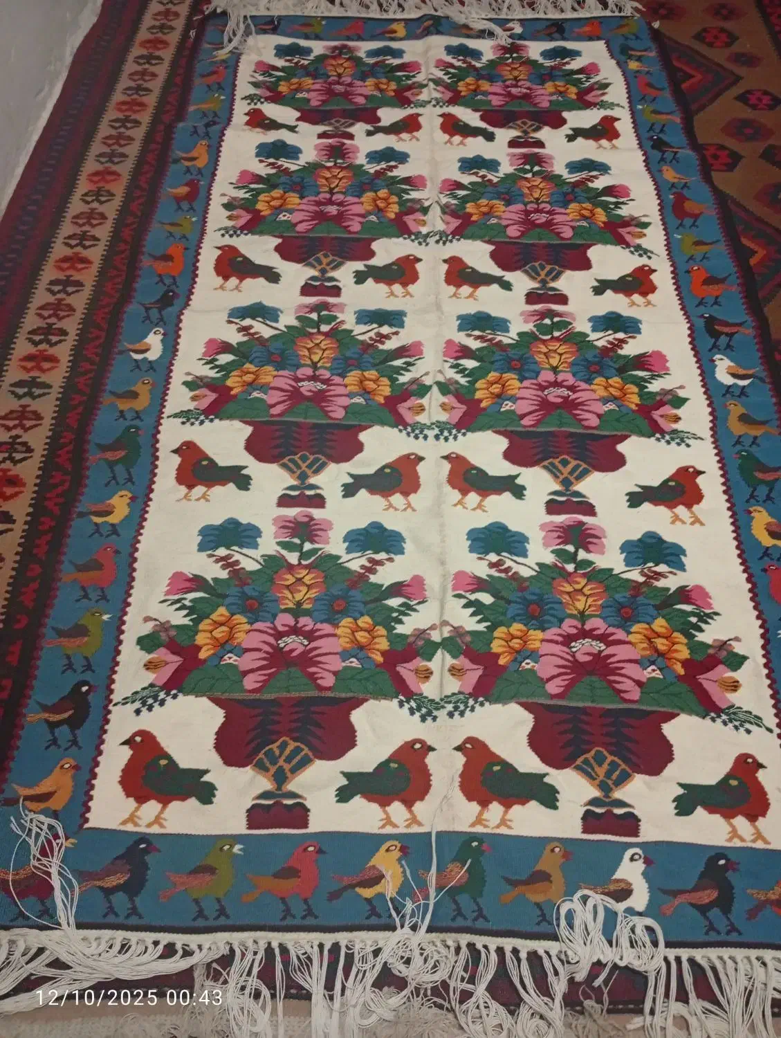 گلیم دستبافت قدیمی|گلیم، جاجیم، گبه|پره‌سر, |دیوار