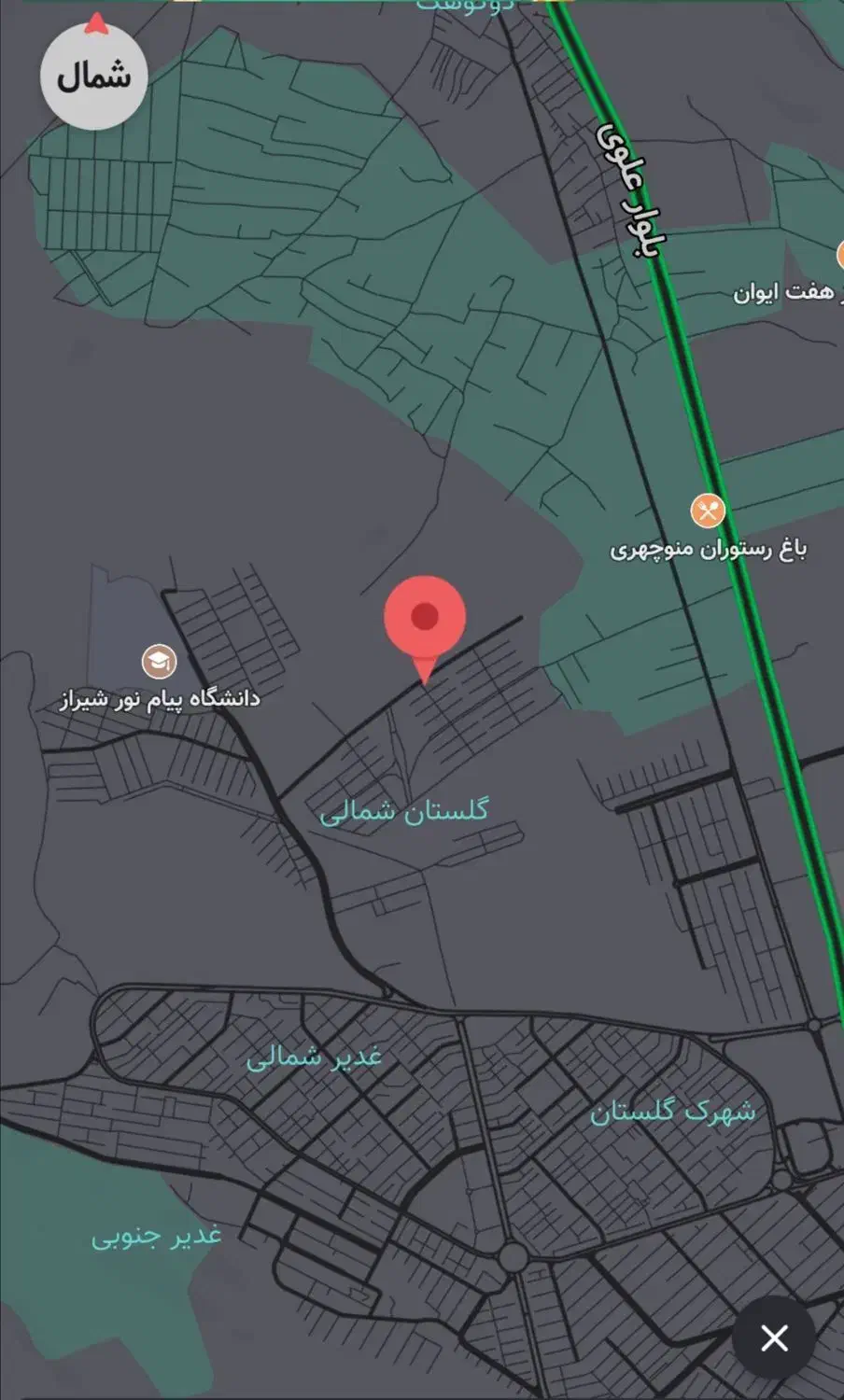 مشارکت زمین 700 متری گلستان شمالی|مشارکت در ساخت املاک|شیراز, شهرک گلستان شمالی|دیوار