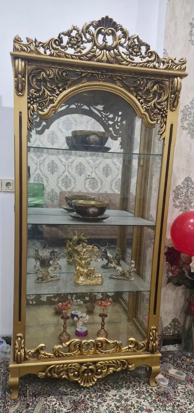 بوفه طلایی در حد نو|بوفه، ویترین، کنسول|یزد, |دیوار