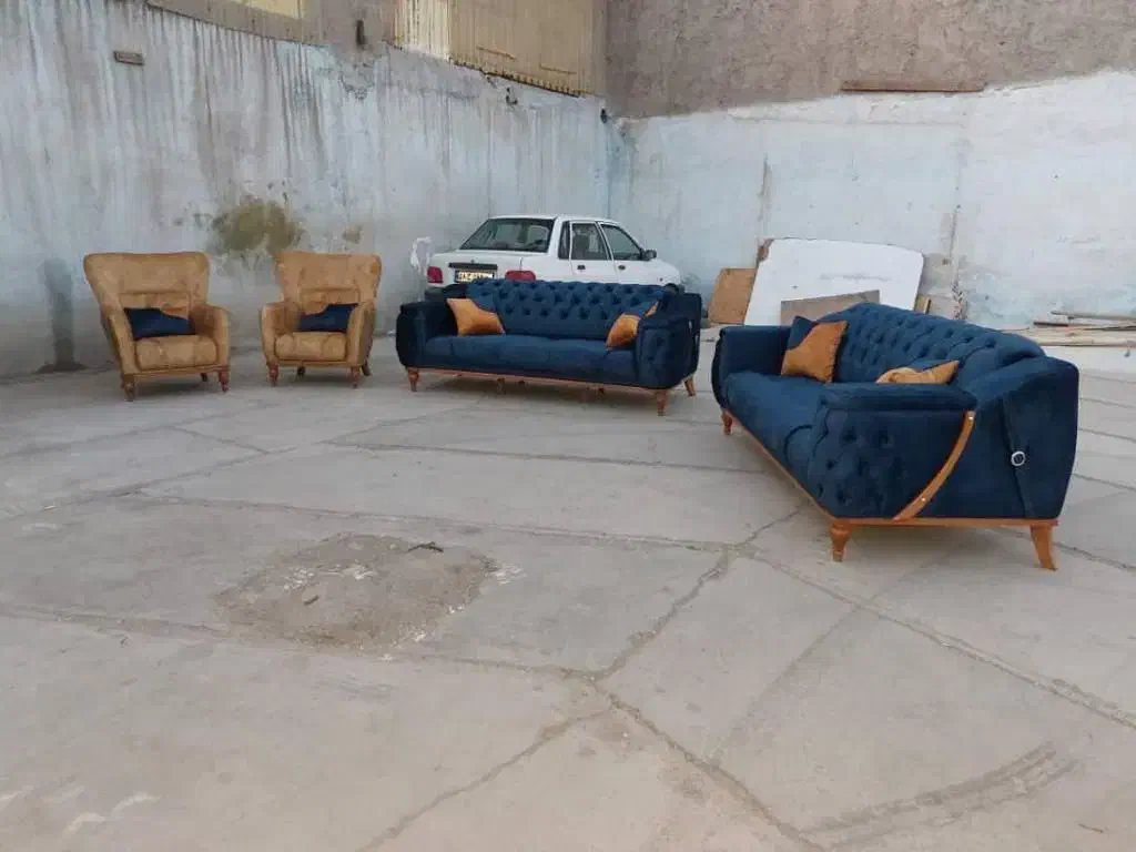 مبل راحتی بارسلون تدی هشت نفره لوکس|مبلمان خانگی و میز عسلی|رباطکریم, رباطکریم|دیوار