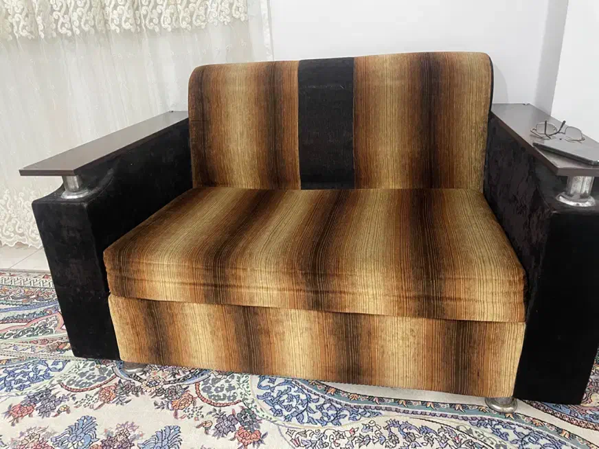 سرویس مبل دسته با میز عسلی|مبلمان خانگی و میز عسلی|صومعهسرا, |دیوار