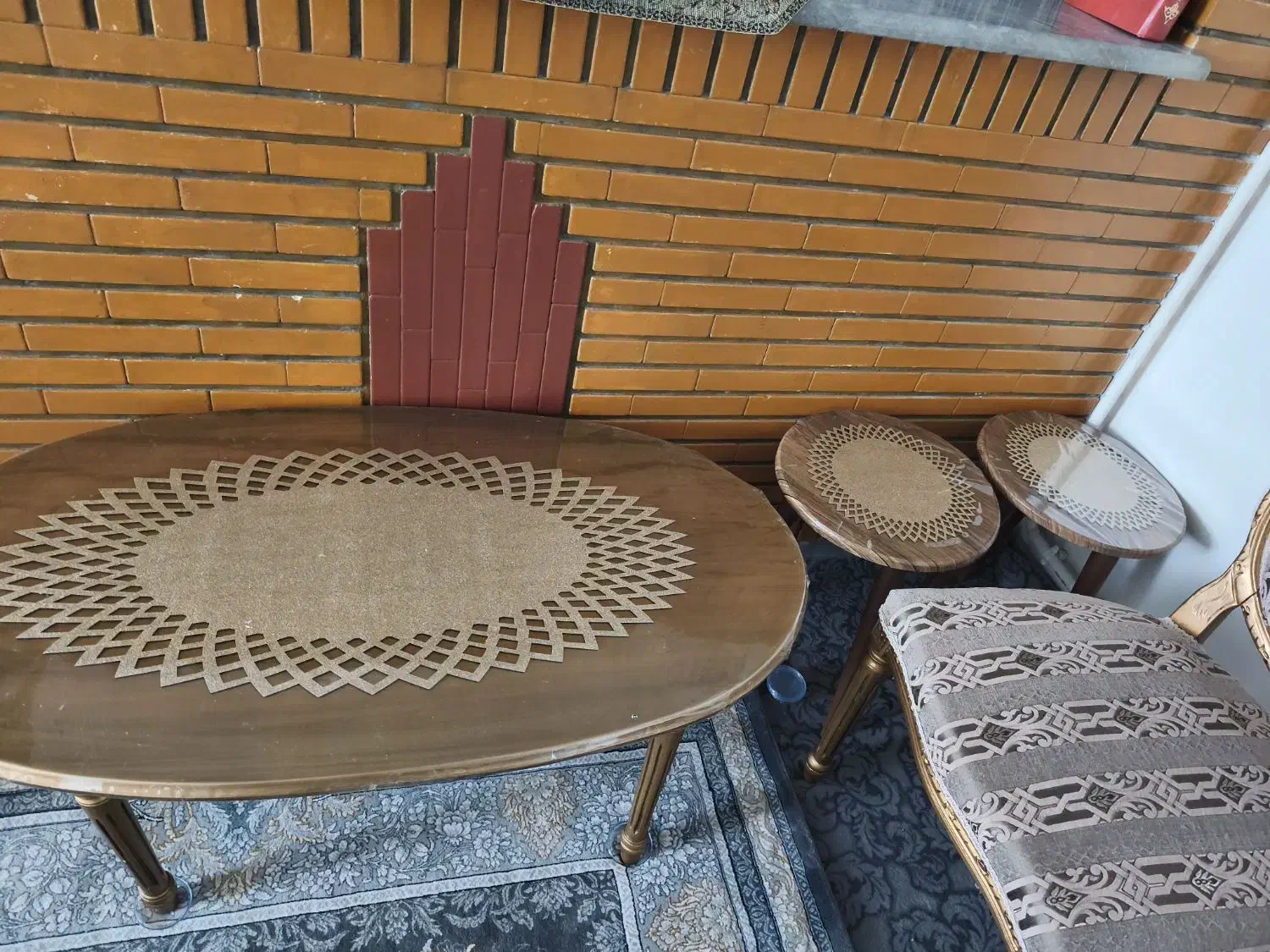 مبل جمع و جور 7نفره|مبلمان خانگی و میز عسلی|محمدیه-قزوین, |دیوار