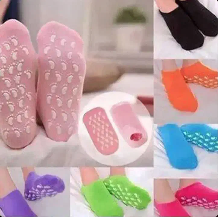 جوراب سیلیکونی ژله ای مخصوص ترک و خشکی پا|لباس|مشهد, عامل|دیوار