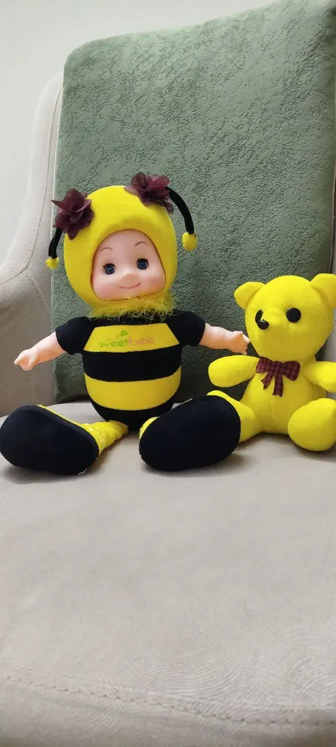 عروسک زنبور فانتزی چشم متحرک|اسباب‌بازی بچه|قم, حنیف نژاد|دیوار