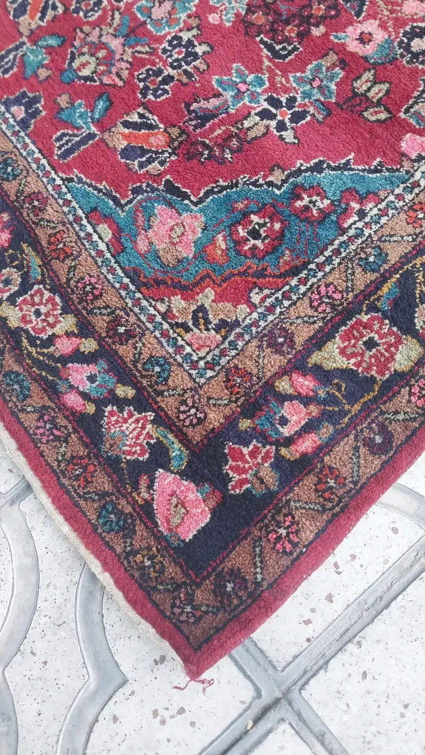 جفت۵متری نهاوند دستباف پشم|فرش|دورود, |دیوار