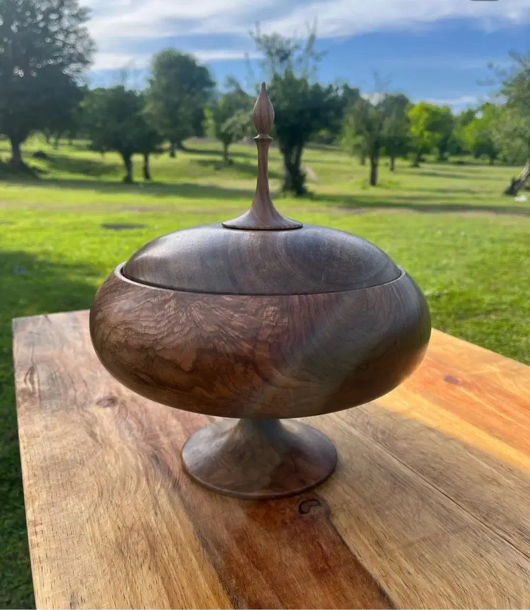 تولید ظروف چوبی خراطی پایه نرده ۴۰ سال تجربهٔ|صنایع دستی و سایر لوازم تزئینی|کازرون, |دیوار