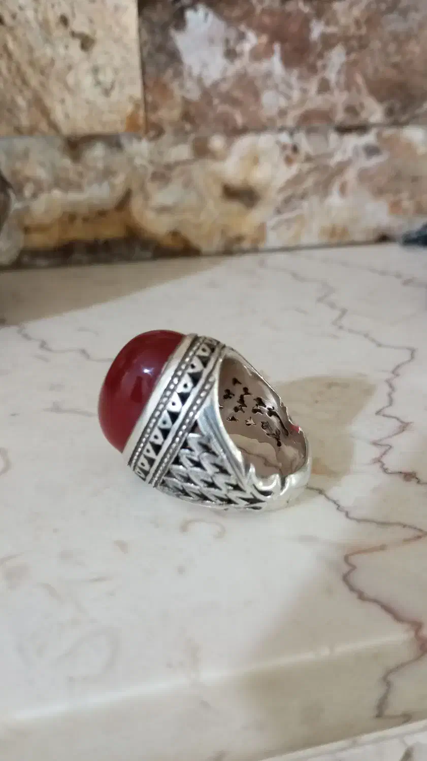 دو عدد انگشتر نقره دست ساز|جواهرات|کرمانشاه, |دیوار