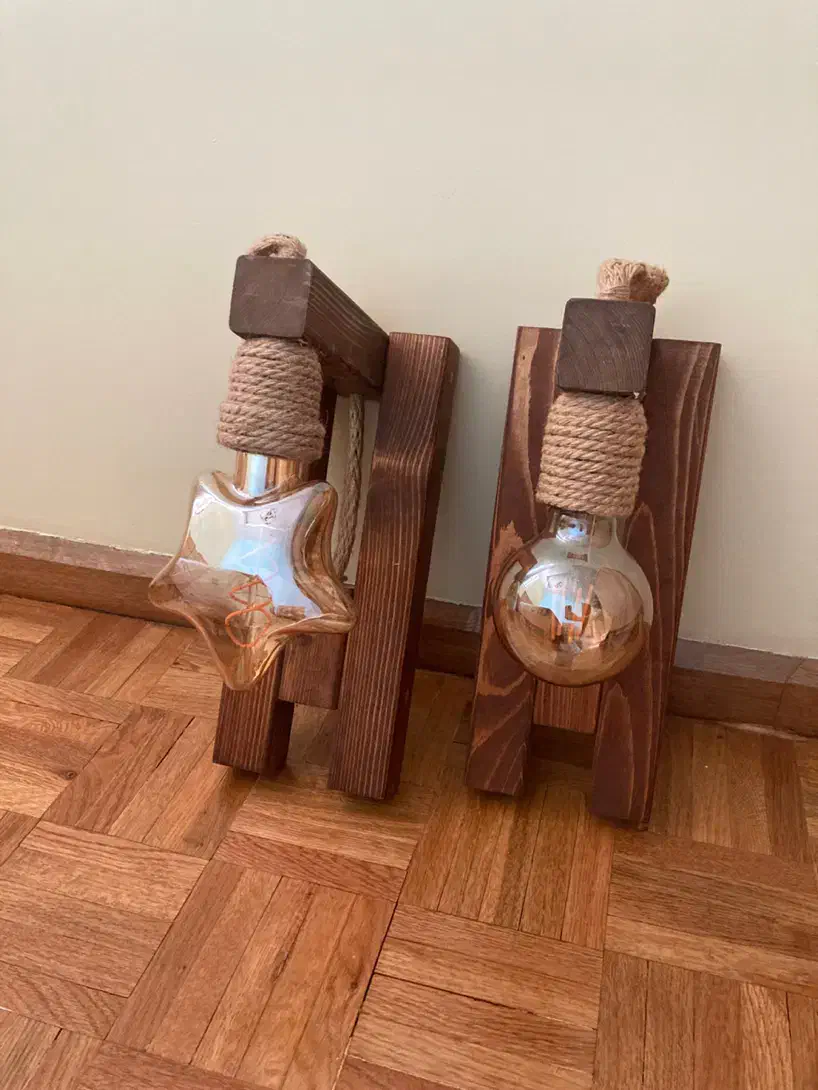 دیوار کوب چوبی|لوستر و چراغ آویز|تهران, امیرآباد|دیوار