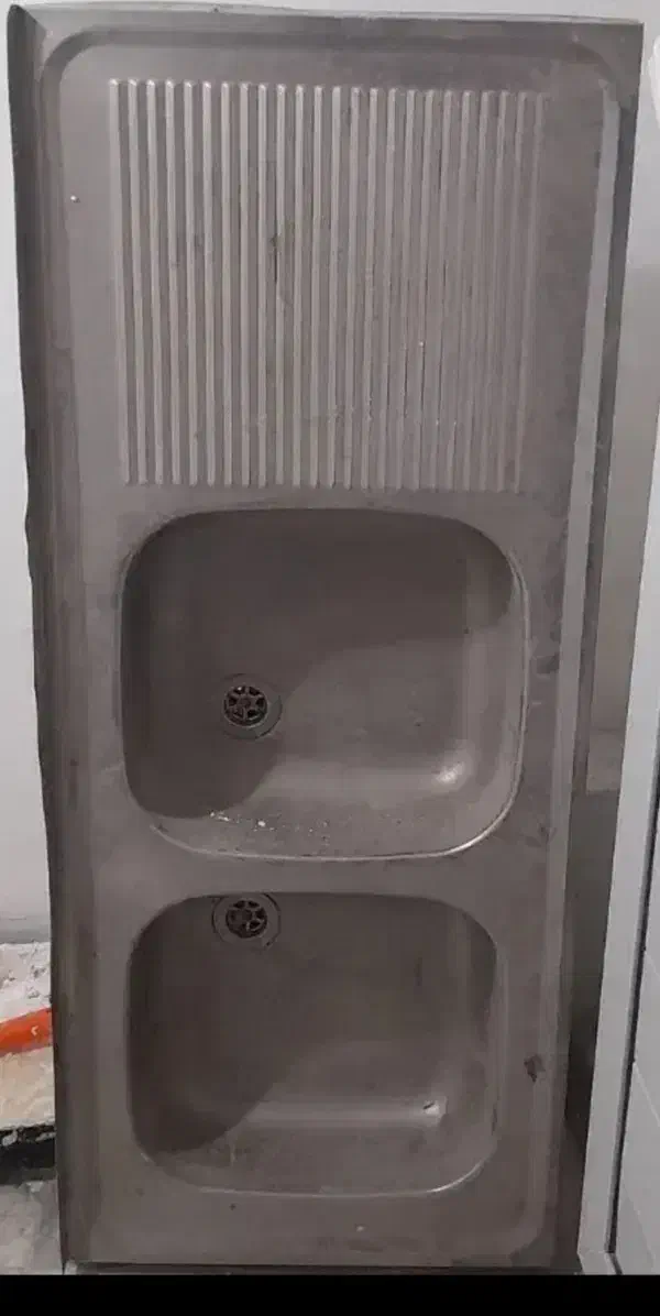 سینک ظرفشویی دوقلو|آب‌چکان و نظم‌دهنده ظروف|گنبد کاووس, |دیوار