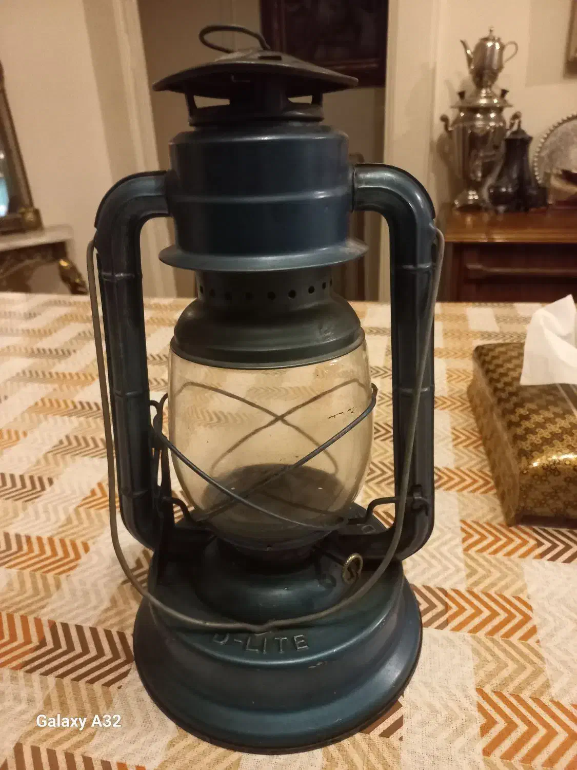 فانوس نفتی قدیمی آبی|کلکسیون اشیاء عتیقه|تهران, سید خندان (جلفا)|دیوار