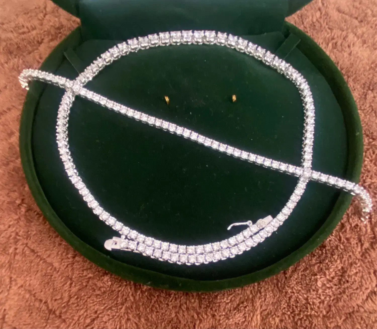 ست دستبندوگردنبندنقره تنیسی نو|جواهرات|تهران, آسمان|دیوار