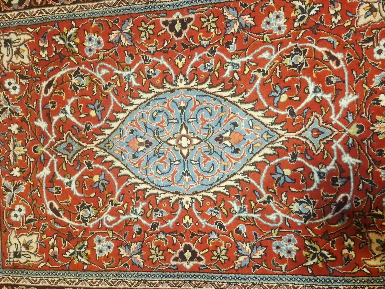 جفت قالیچه دست‌باف ۱×۱.۵ متر، رنگ لاکی اصیل|فرش|تهران, امیرآباد|دیوار