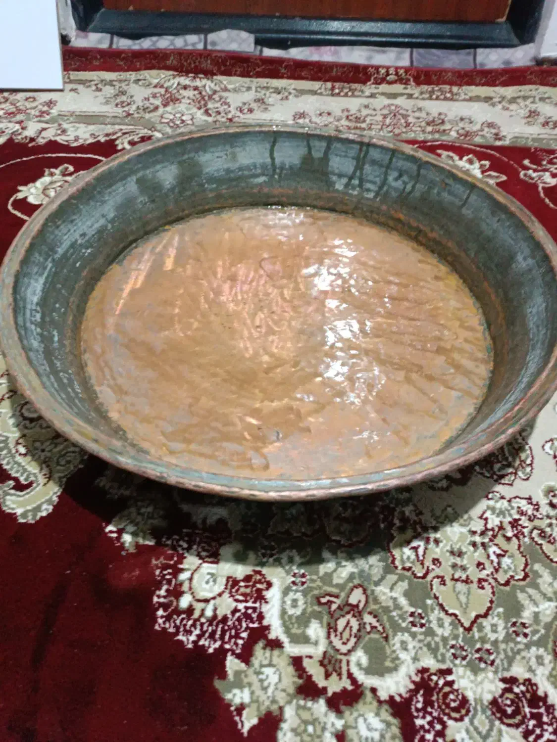 تشت مسی|کلکسیون اشیاء عتیقه|صومعه‌سرا, |دیوار