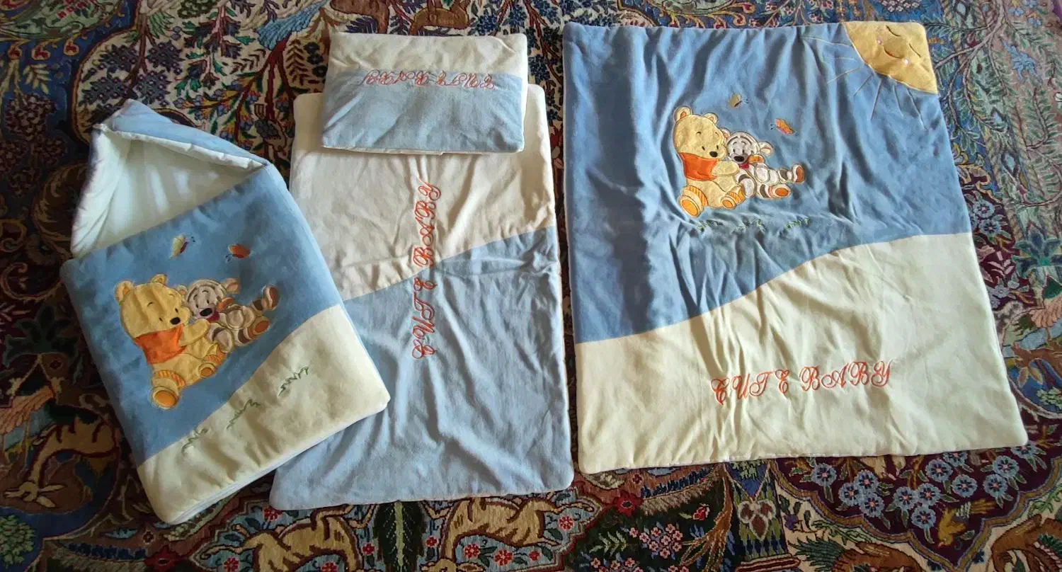 سرویس خواب نوزاد مخمل چهار تیکه|تخت و صندلی بچه|مشهد, آبکوه|دیوار