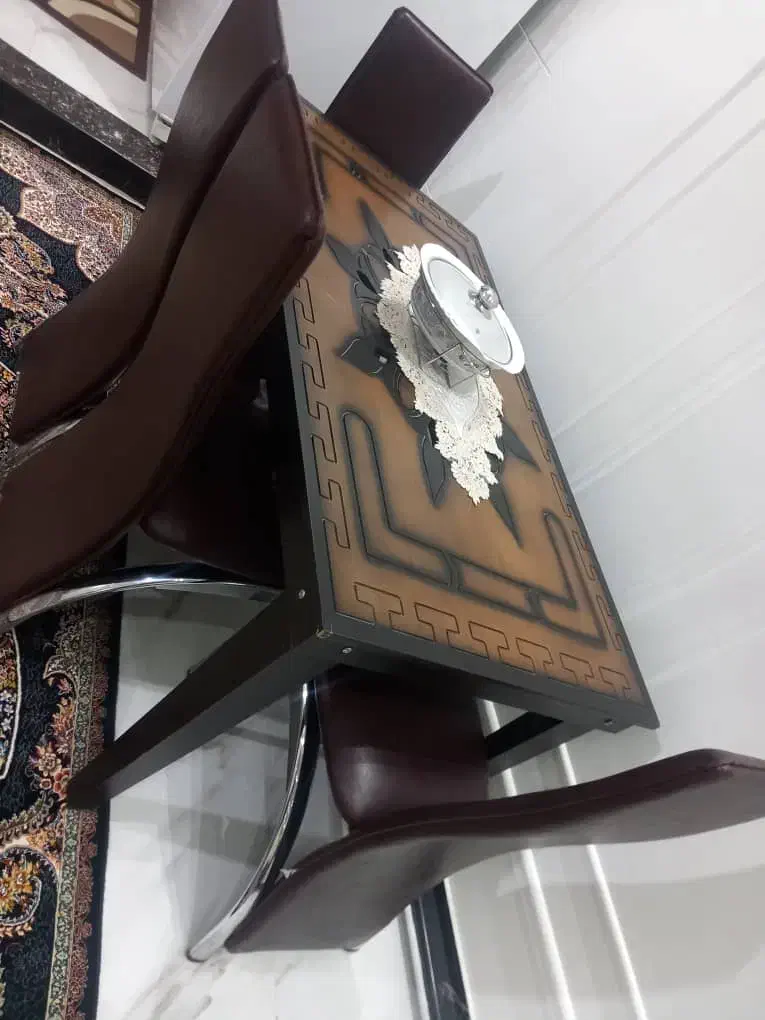 میز غذا خوری|میز و صندلی غذاخوری|ماکو, |دیوار