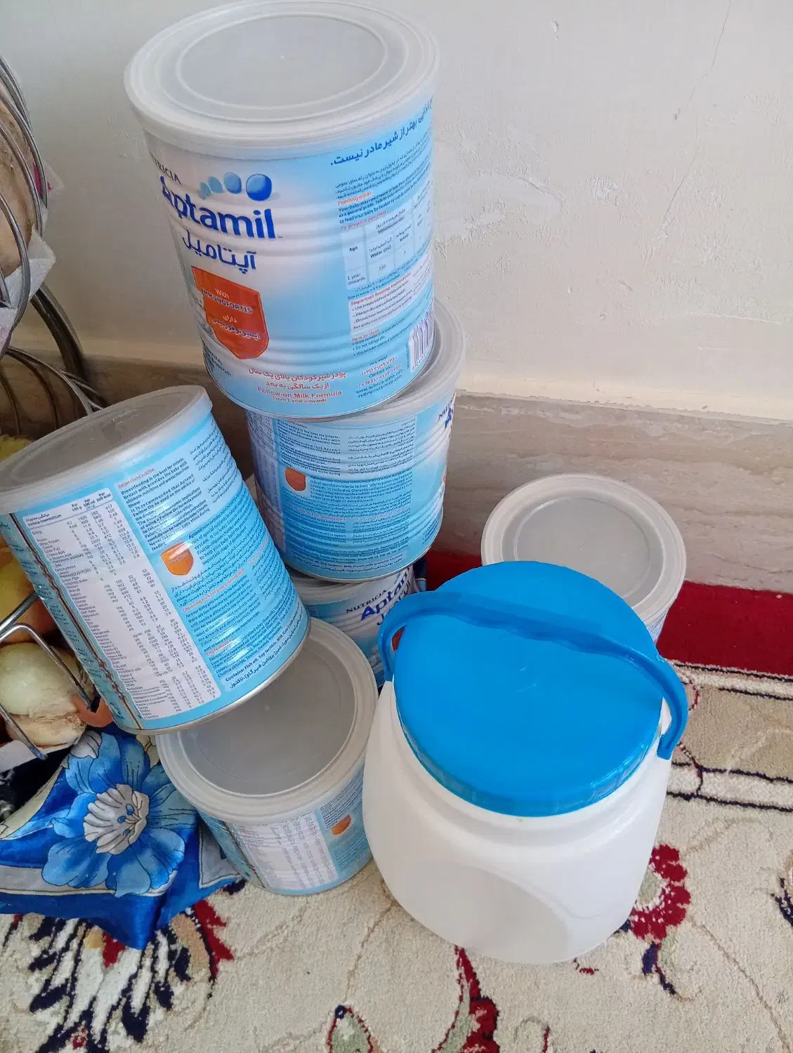 قوطی شیر خشک و دبه ماست|ظروف نگهدارنده، پلاستیکی، یک‌بارمصرف|سبزوار, توحیدشهر|دیوار