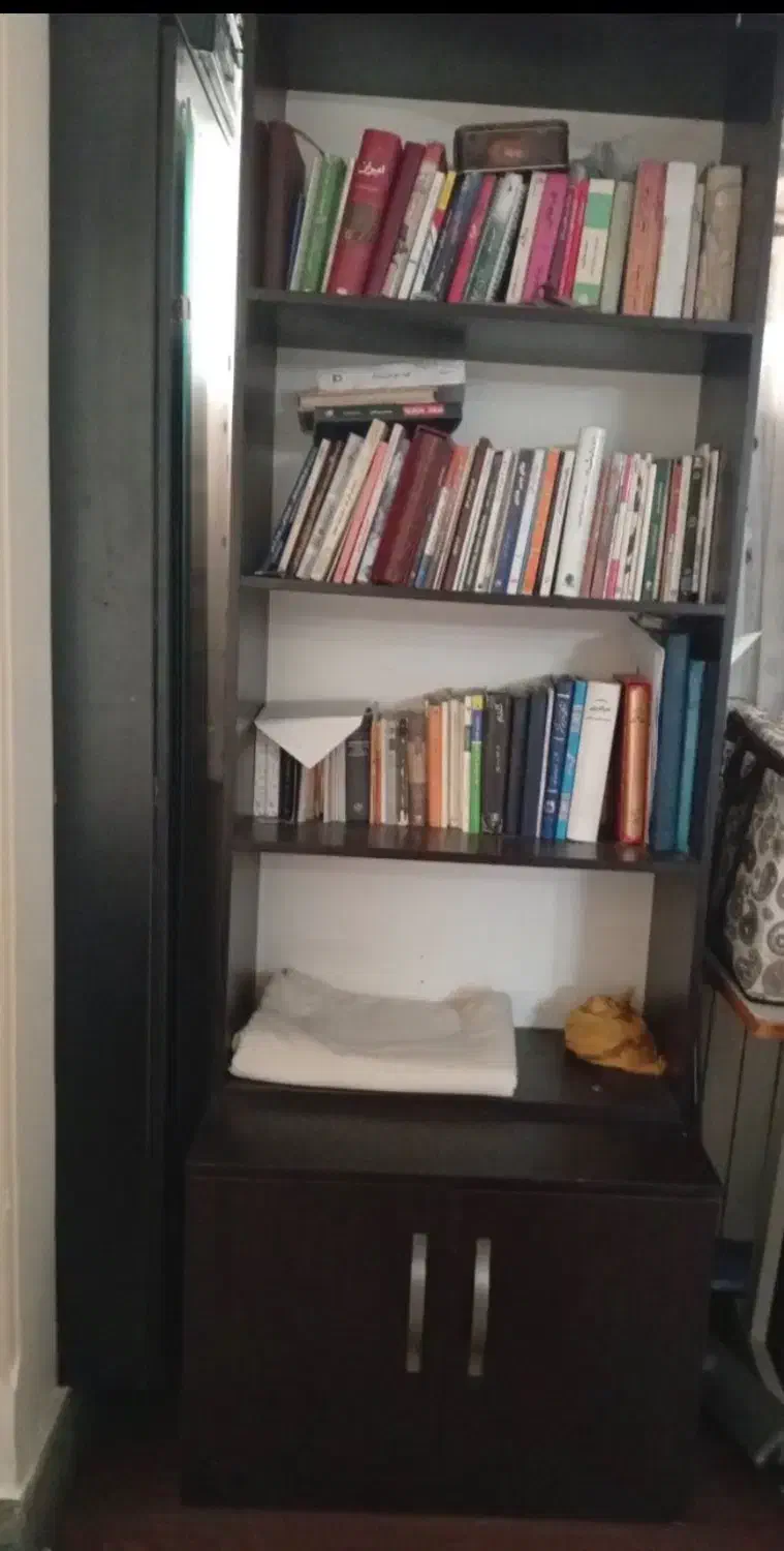 کتابخانه|کتابخانه، شلف، قفسه‌های دیواری|تهران, شهرک مخابرات|دیوار