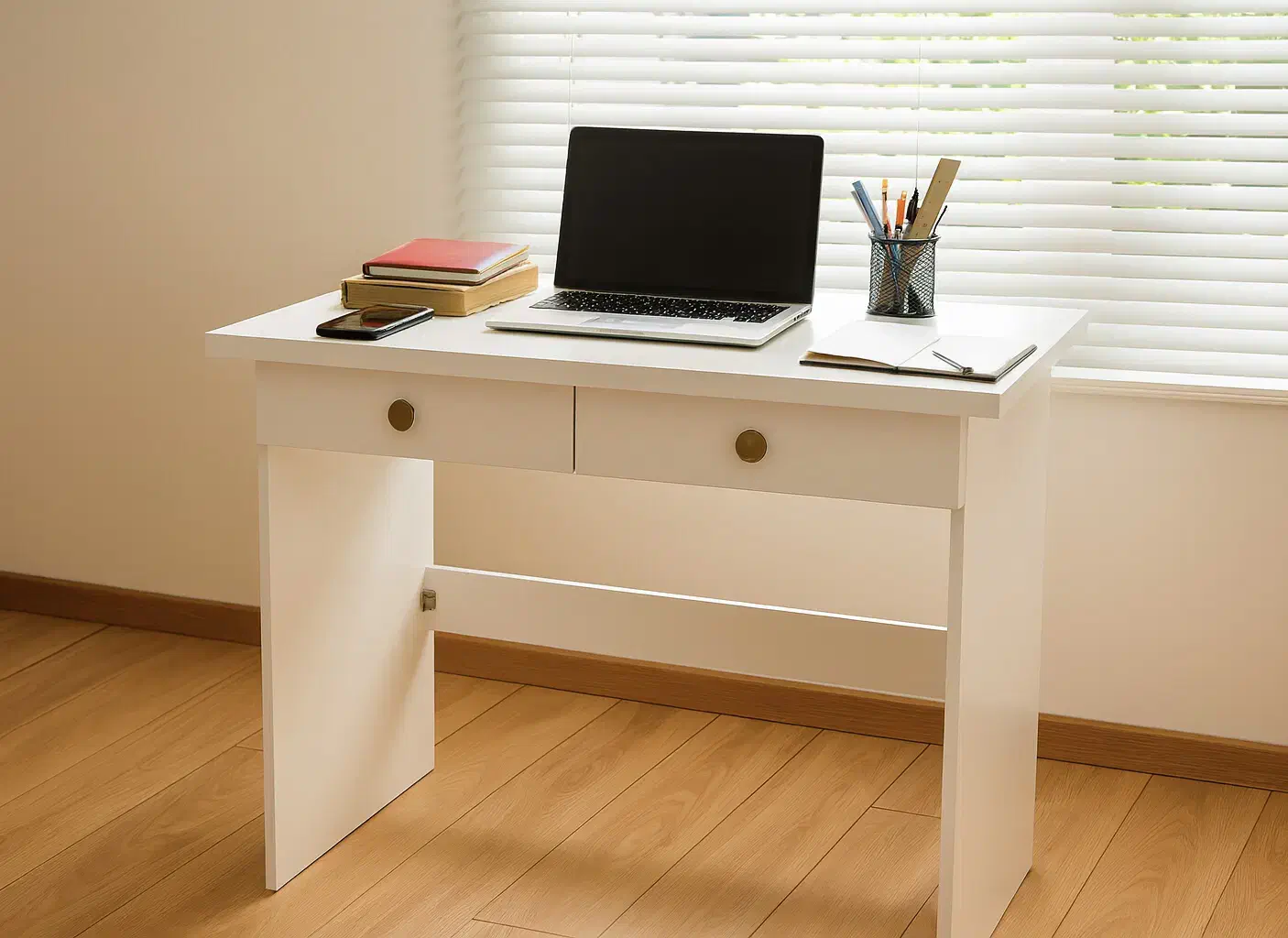 میز تحریر سفید دو کشو|میز تحریر و کامپیوتر|اسلامشهر, مظفریه|دیوار