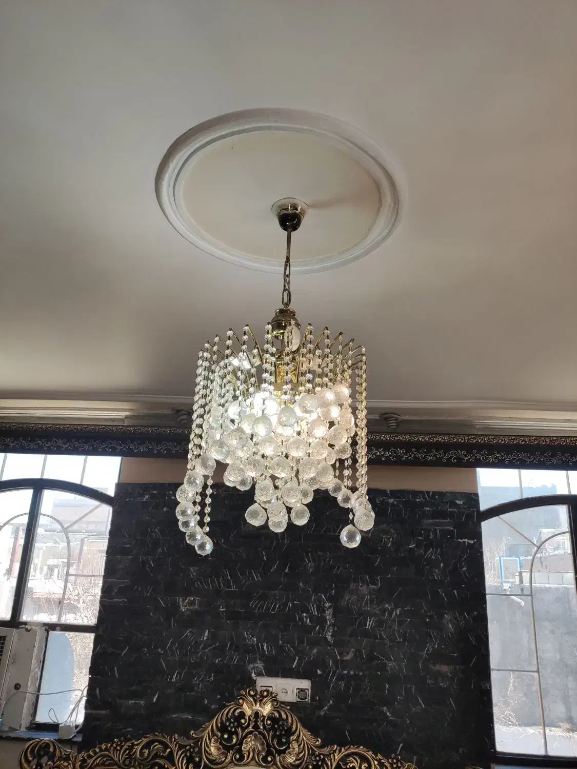 لوستر کریستالی|لوستر و چراغ آویز|ماهدشت, |دیوار