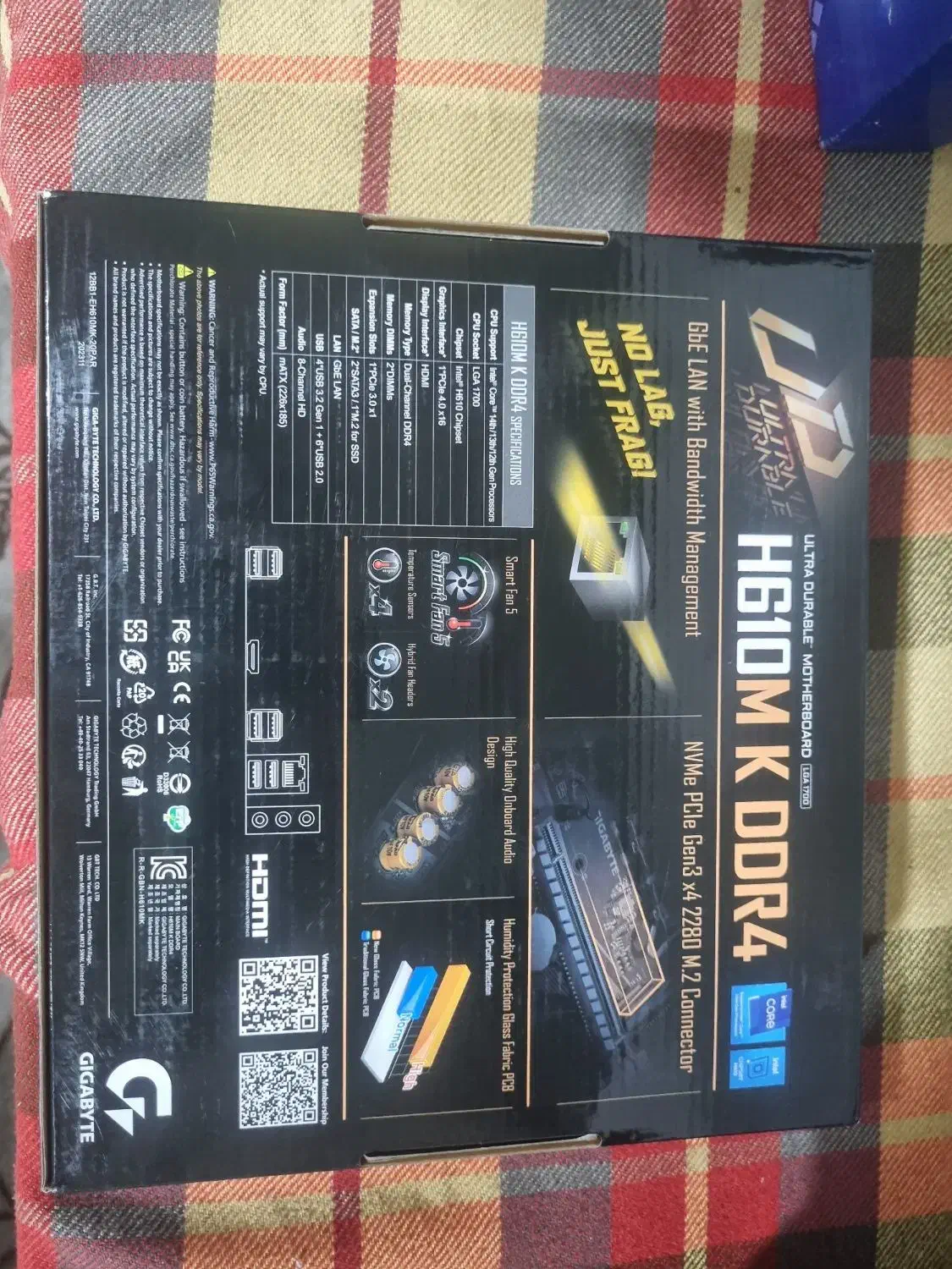 مادر برد گیگابایت H610MK|قطعات و لوازم جانبی رایانه|قدس, شهر‌قدس|دیوار