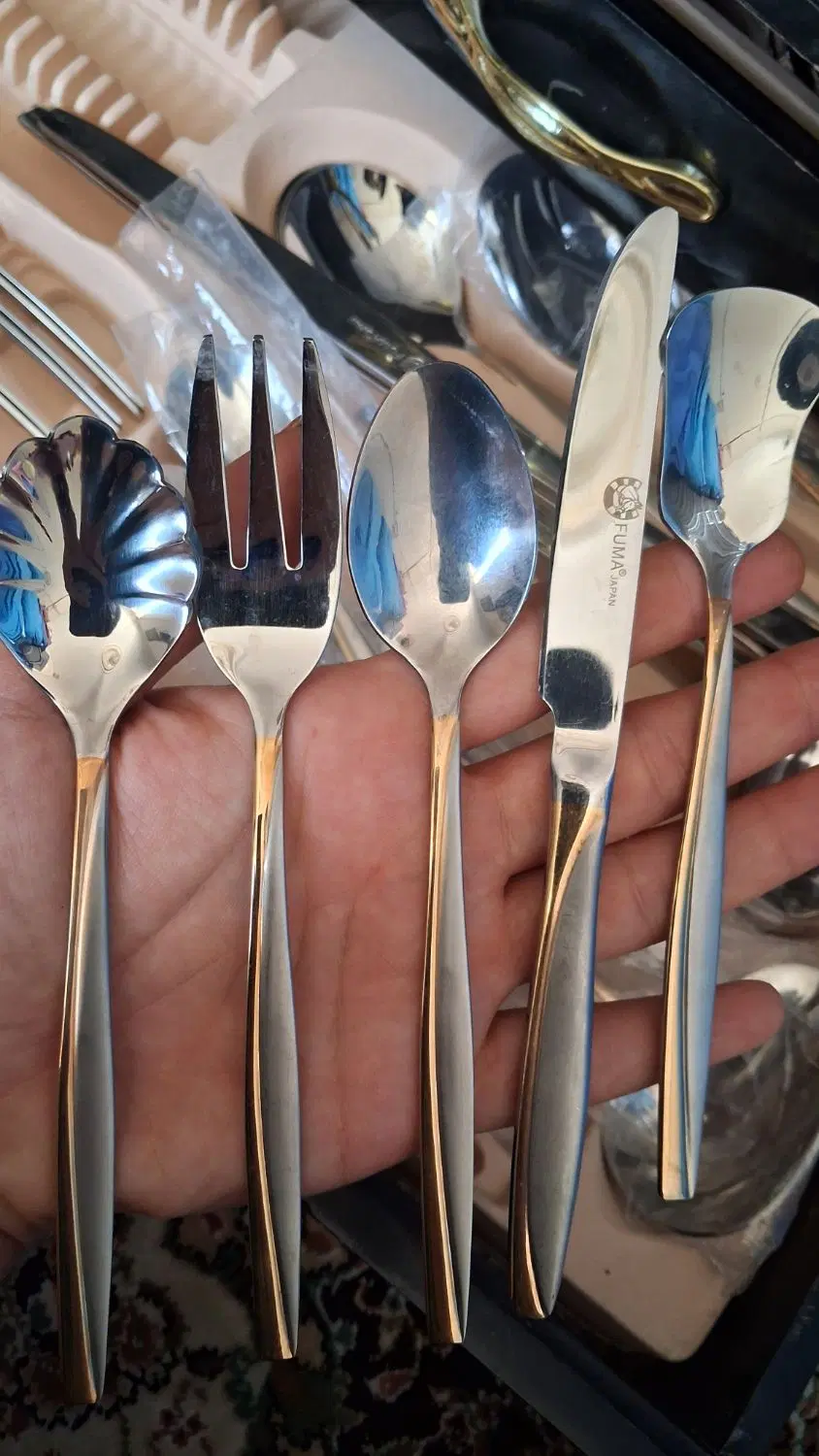سرویس قاشق چنگال فوما ژاپن|ظروف سرو و پذیرایی|تهران, مختاری|دیوار