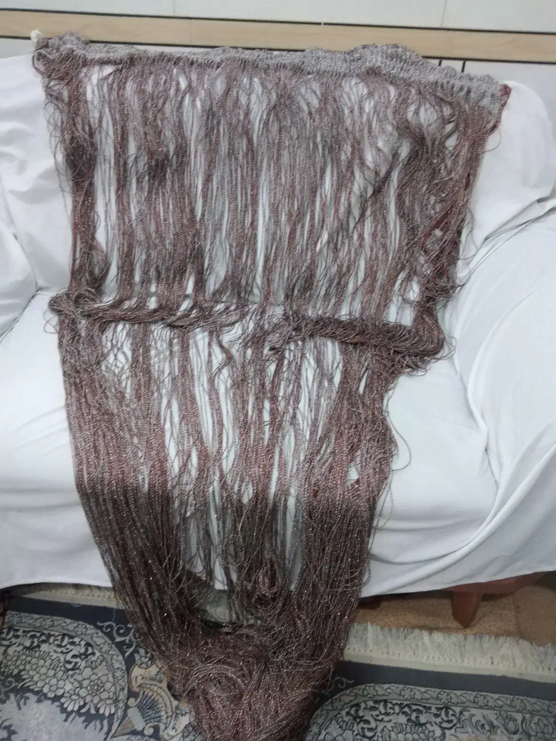 پرده ریسه ای اکلیل دار|پرده، رانر، رومیزی|خمینیشهر, |دیوار