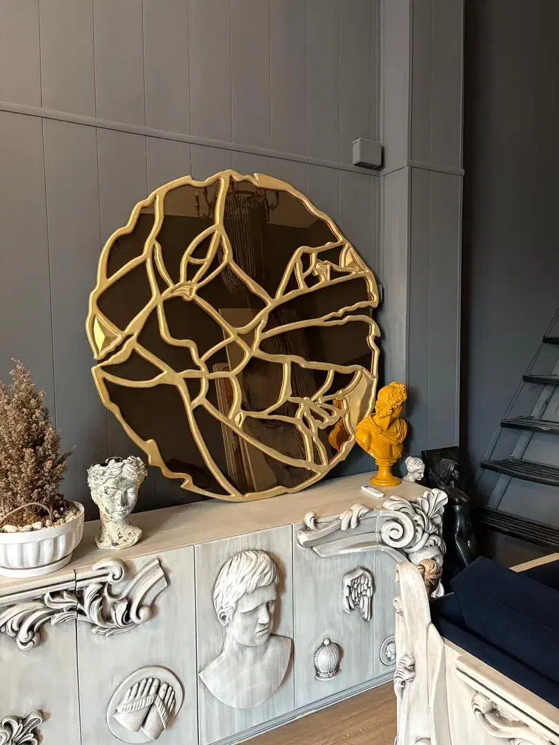 آینه با فریم چوبی|آینه|پردیس, شهرک صنعتی خرمدشت فاز ۷|دیوار