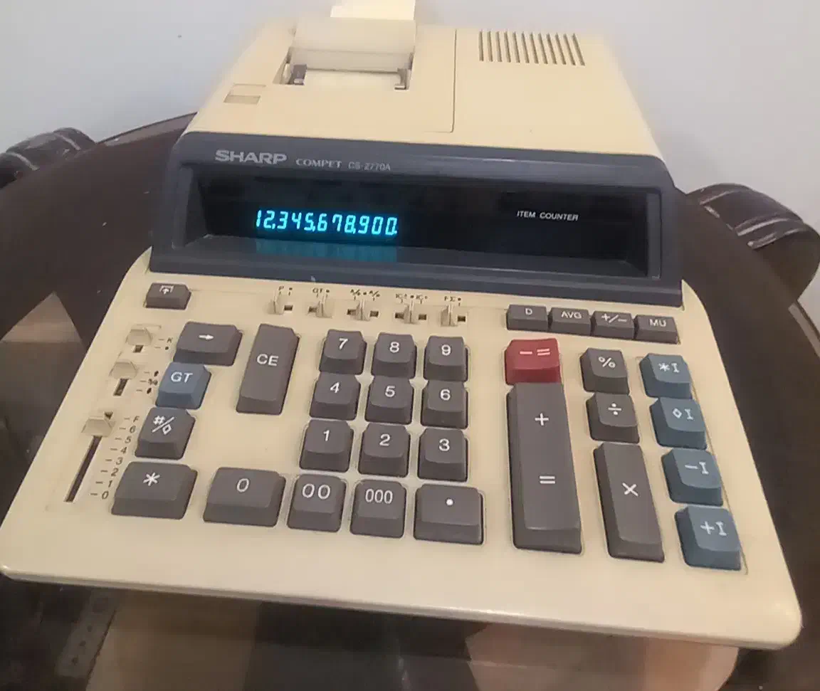 ماشین حساب شارپ۴۶۰۸ سالم وتمیز|لوازم التحریر|شیراز, ارم|دیوار