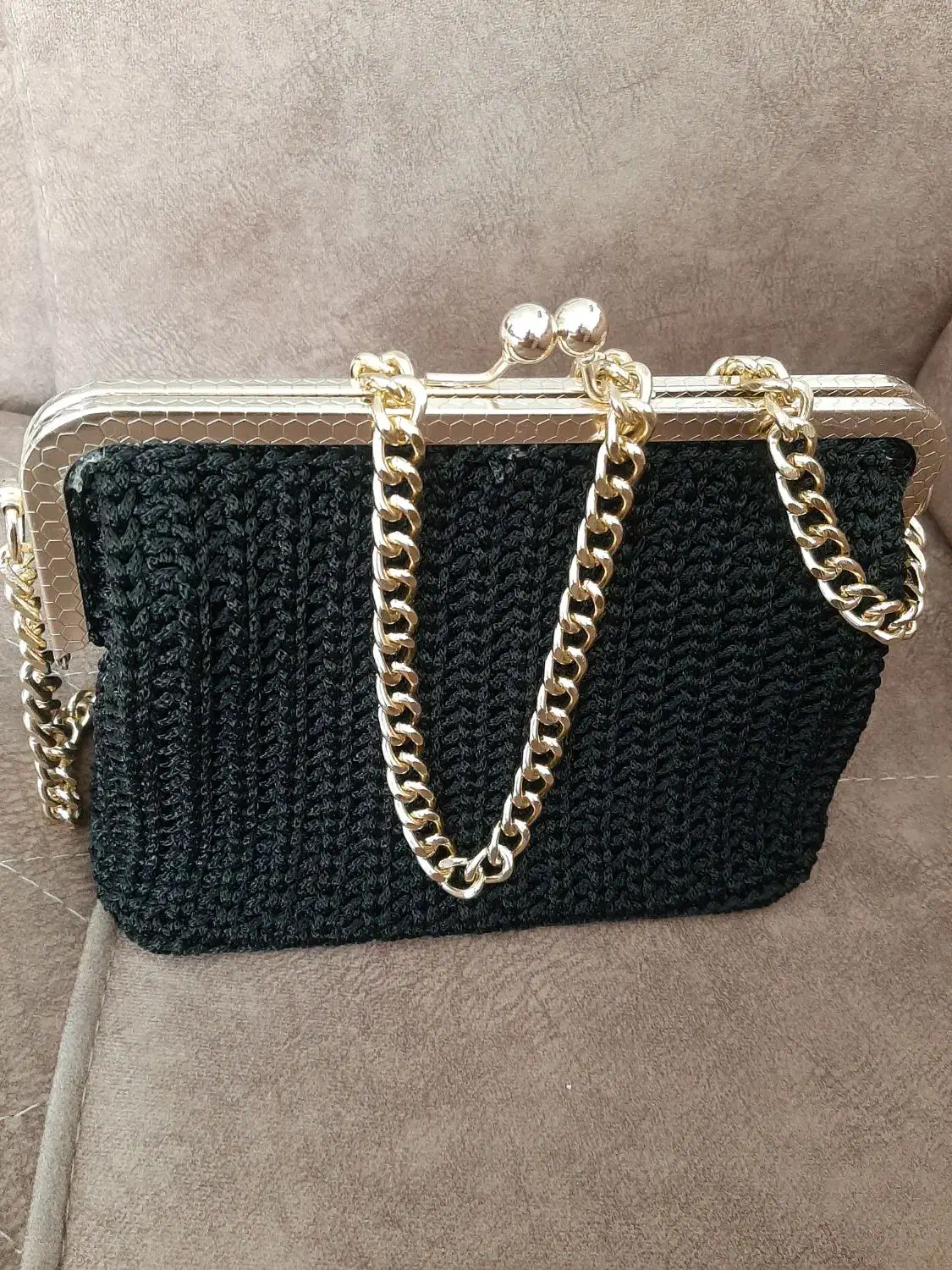 کیف مکرومه فروشی کار دست خودمه تازه بافتش|کیف، کفش، کمربند|کرمان, |دیوار