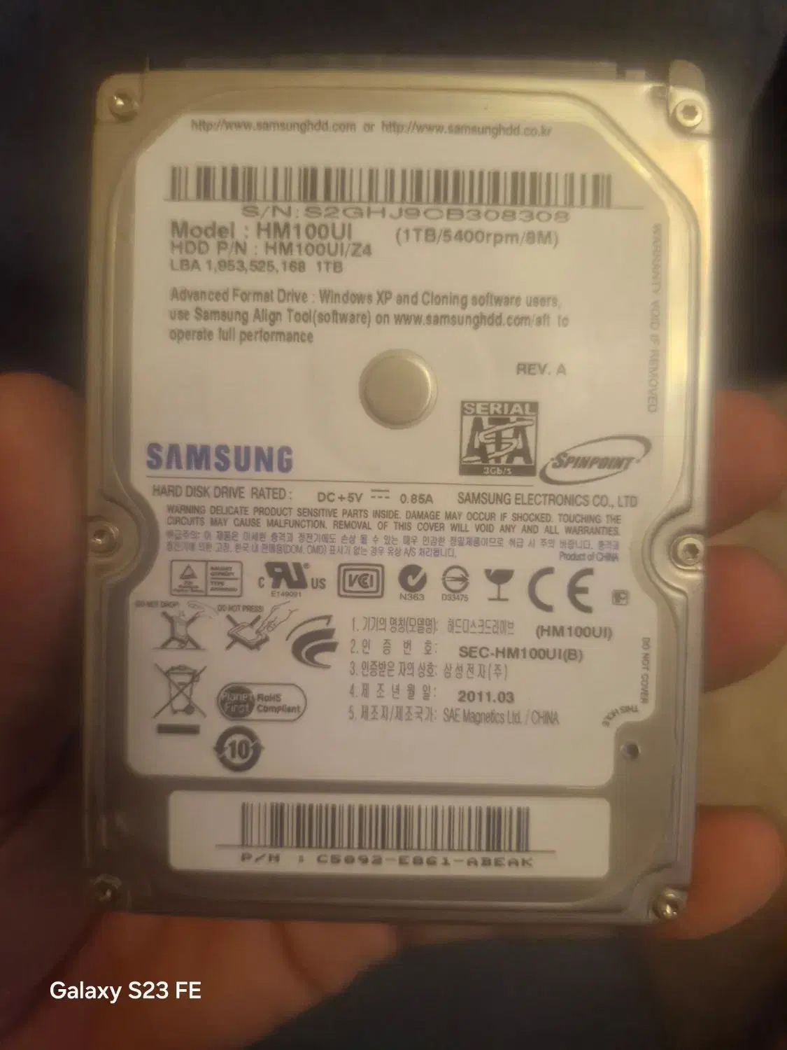 هارد لب تاب سامسونگ وهارد دل۳۲۰ گیگ اورجینال|قطعات و لوازم جانبی رایانه|تهران, بازار|دیوار