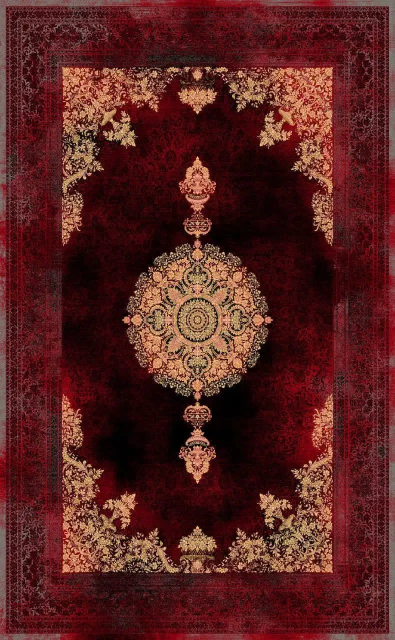 فرش بانقوش سنتی بازآفرینی‌شده اصالت در قالب مدرن|فرش|بندر ماهشهر, |دیوار