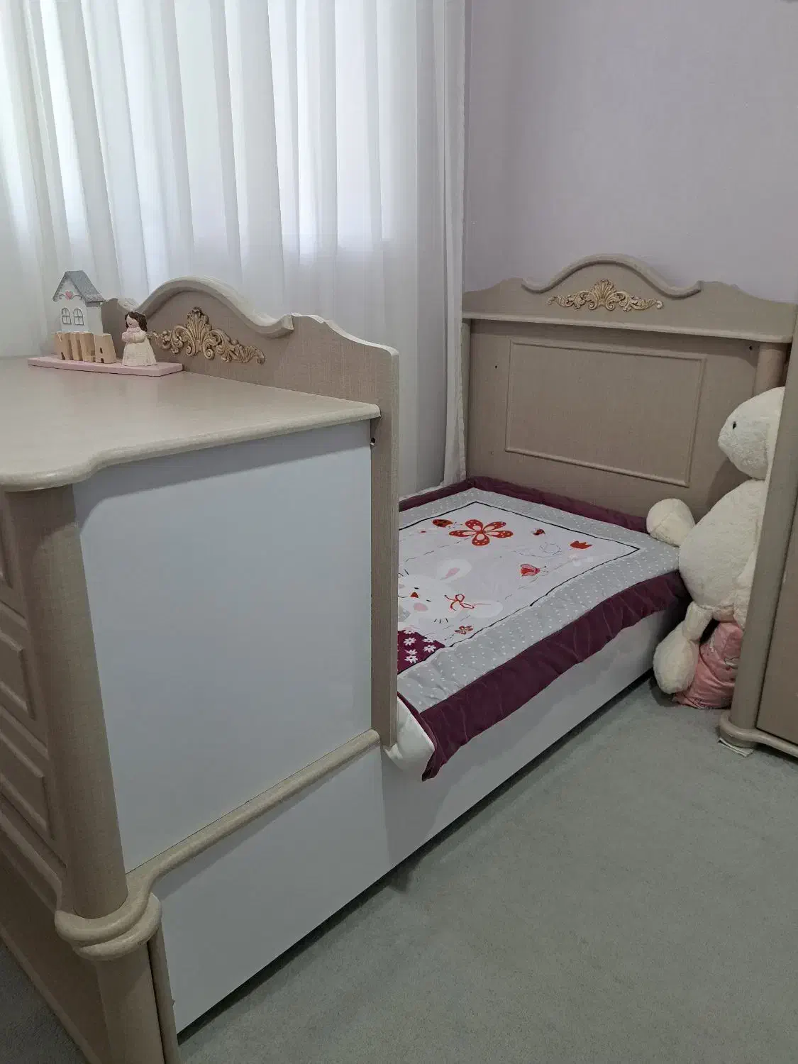 تختخواب و کمد کودک|تخت و سرویس خواب|شیراز, تندگویان|دیوار