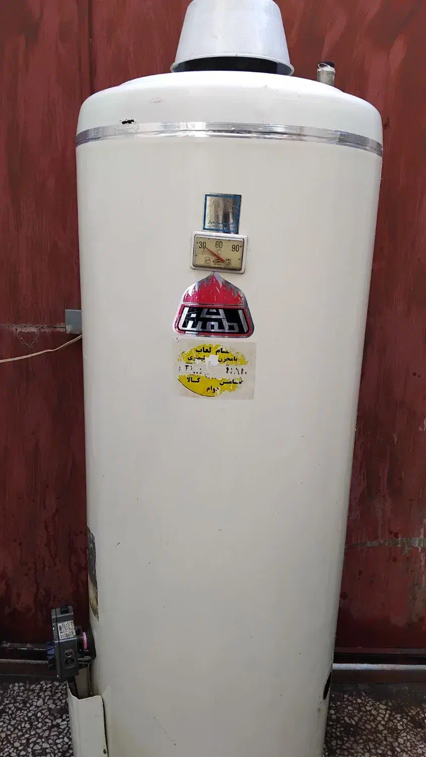 آبگرمکن زمینی 60 گالن اطمینان ورق گالوانیزه 4 میل|آبگرمکن، پکیج، شوفاژ|قم, قلعه کامکار|دیوار