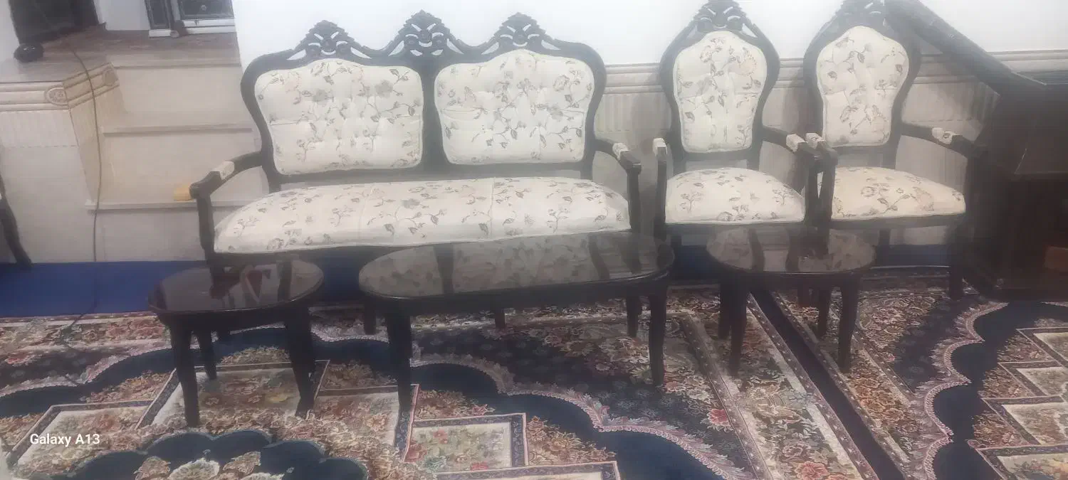 مبل سلطنتی ۹نفر|مبلمان خانگی و میز عسلی|تربت‌حیدریه, پائین ولایت|دیوار