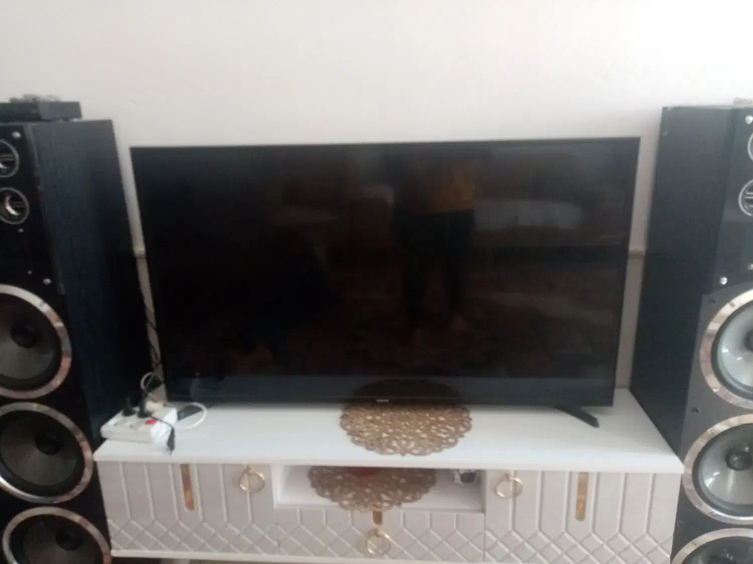 آل ای دی 49 اینچ سامسونگ شکسته|تلویزیون و پروژکتور|نیشابور, خط کاشمر|دیوار