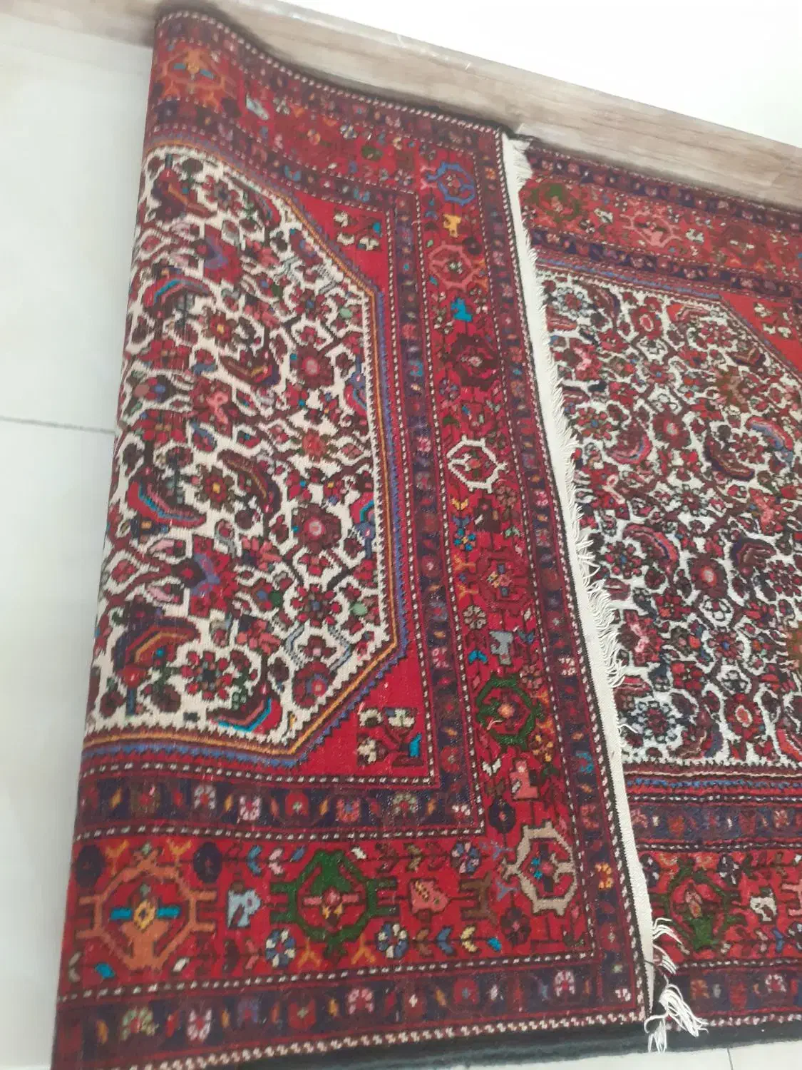 یک جفت قالیچه زرونیم دستبافت فرهان|فرش|کرج, گلشهر|دیوار