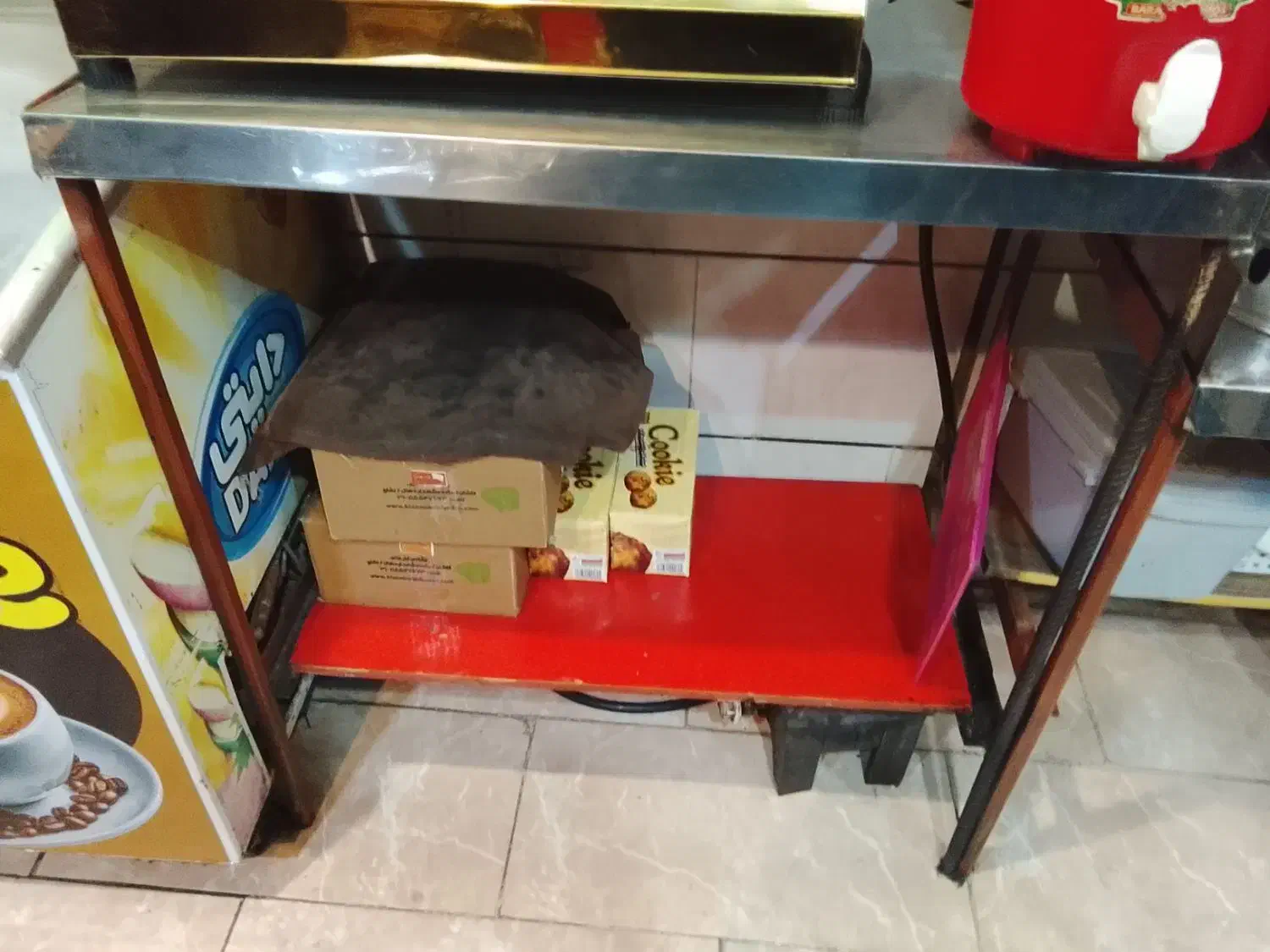 میز کار فلزی با صفحه استیل در فارسان|مبلمان اداری|فارسان, |دیوار