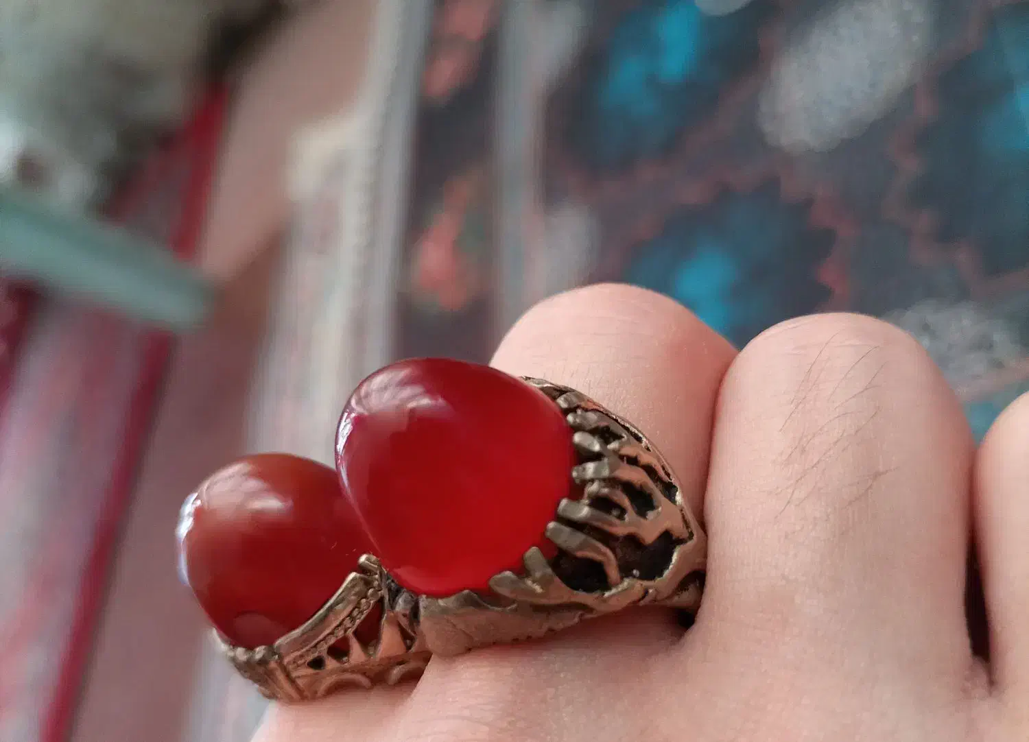 2 عدد انگشتر عقیق|جواهرات|زنجان, |دیوار