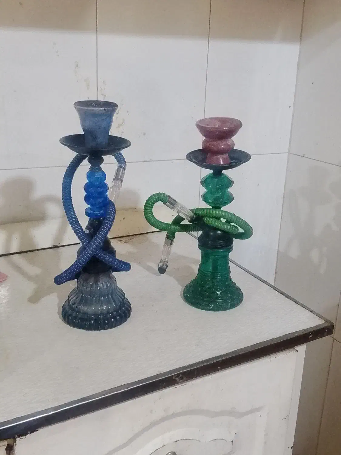 دو تا قلیون کریستال در حد نو نو|کلکسیون و سرگرمی|پرند, فاز ۵|دیوار