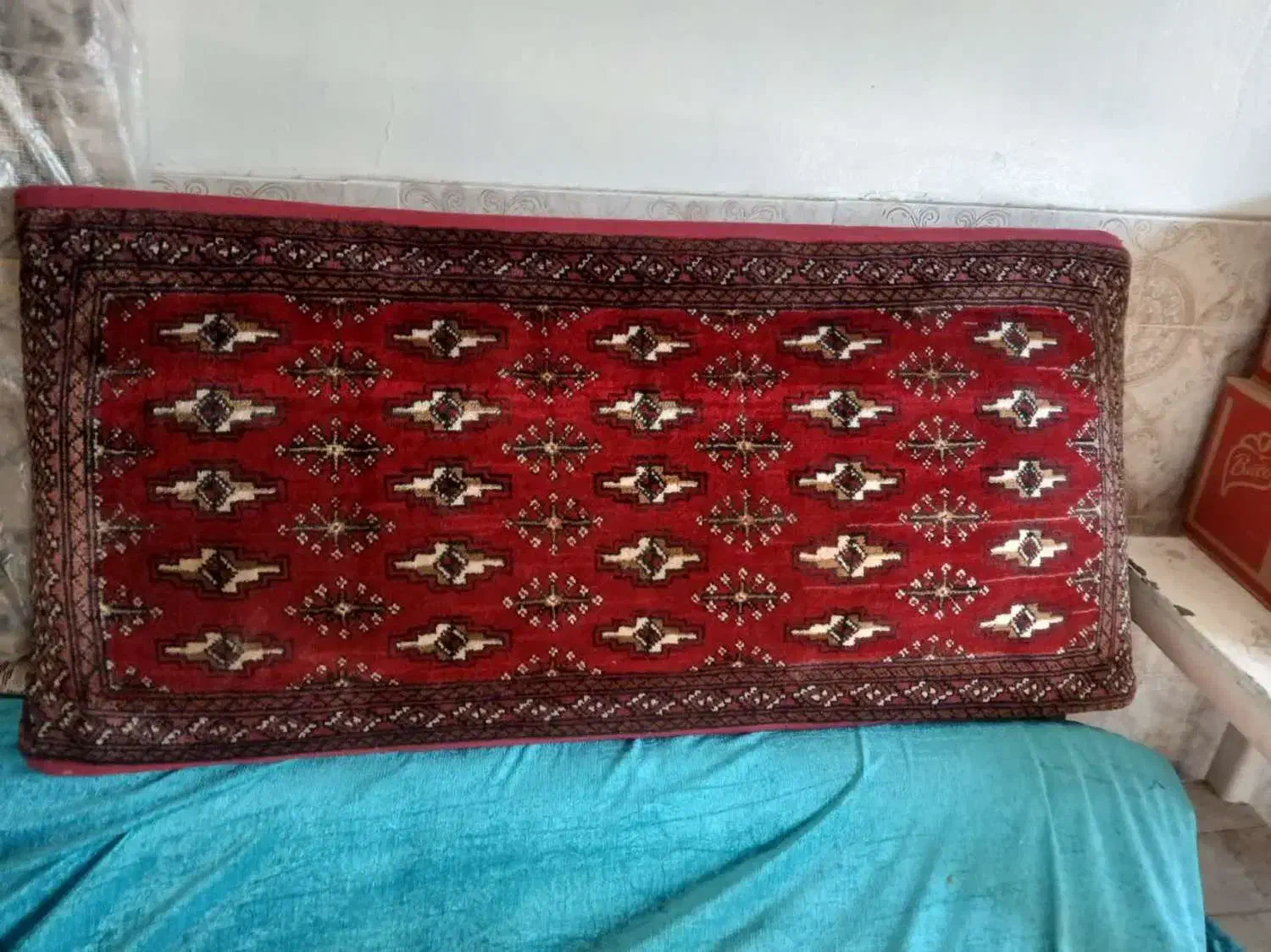 پشتی ترکمن دستبافت|پشتی|تهران, شهید فکوری|دیوار