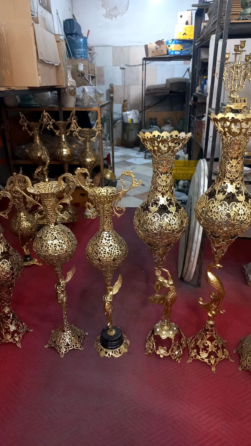 گلدان درباری|صنایع دستی و سایر لوازم تزئینی|تهران, مینابی|دیوار