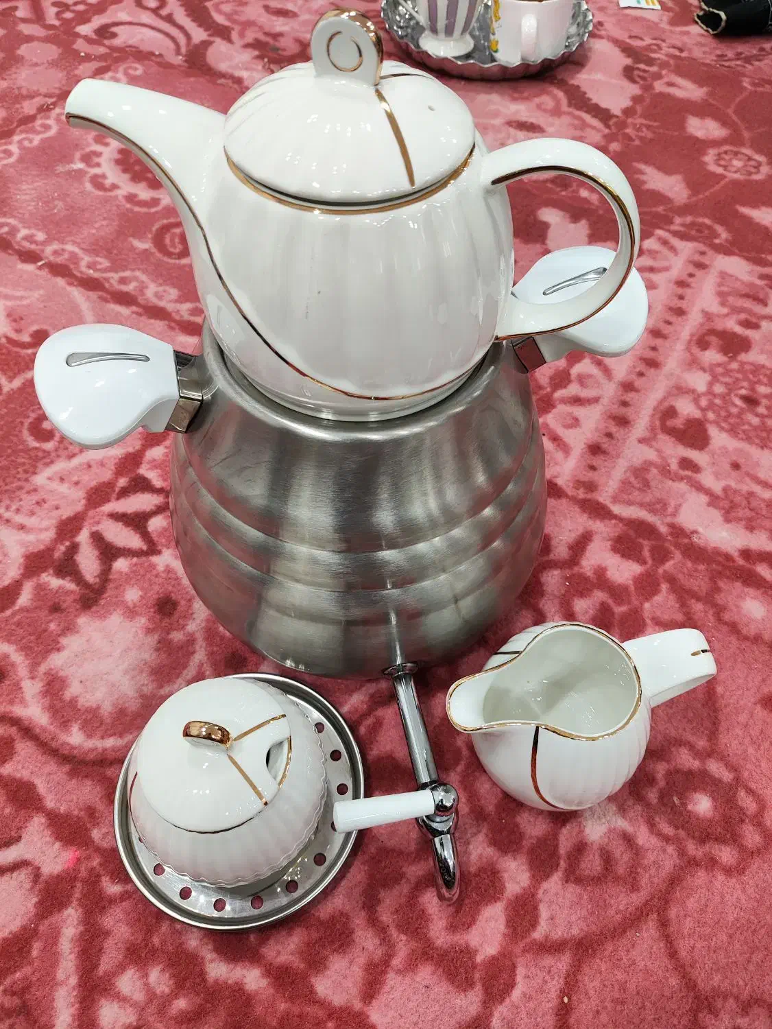 کتری قوری شیر دار|قوری، کتری، قهوهساز دستی|محمدشهر, محمدشهر|دیوار